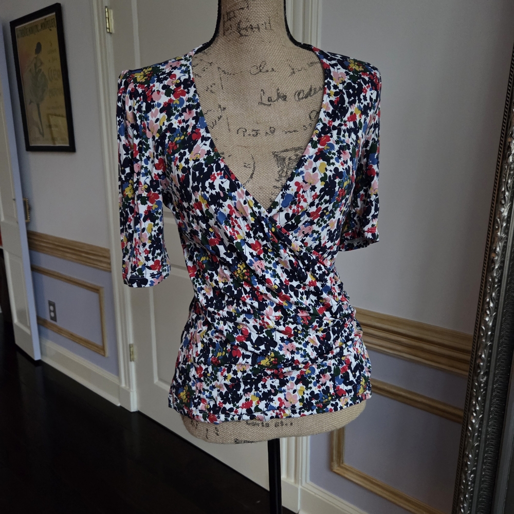 Boden Multicolor Floral Blouse